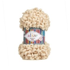 Пряжа Alize Puffy Fine (Пуффи Файн) 310 шампань 100% микрополиэстер 100г 14м 5шт