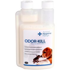 Уничтожитель запахов мочи, Уничтожитель запахов мочи, шерсти, выделений, табака, гари. Концентрат 1:50 - Odor-Kill, 250 мл. Animal Health