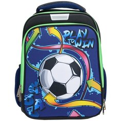 №1 School Ранец Flex Goal 975168, синий/черный