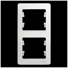 Рамка 2п Schneider ElectricGSL000106 GLOSSA, белый