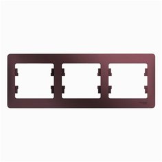 Рамка 3п Schneider ElectricGSL001103 GLOSSA, фиолетовый
