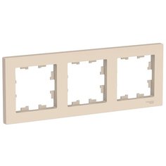 Рамка 3п Schneider ElectricATN000203 AtlasDesign, бежевый