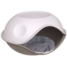 Домик Lilli Pet Bed Ufo для домашних животных с подушкой, 57x48x32см, мокко