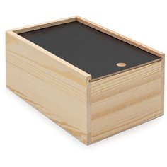 LYE015991 Шкатулка деревянная с выдвигающейся крышкой (сосна/дсп/фанера из тополя), 20*13*9см Astra & Craft