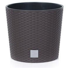 Кашпо для цветов RATO ROUND DRTUS400L-440U венге 2 предмета 35 и 37,65л Prosperplast