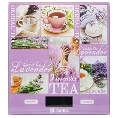 Весы DELTA KCE-57 "Лаванда"; кухонные сиреневый