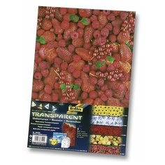 86409 Транспарентная бумага Цветы и фрукты, 115 г/м², 23*33 см, упак./5 листов, Folia