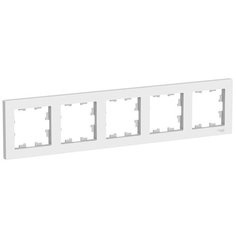 Рамка 5п Schneider ElectricATN000105 AtlasDesign, белый