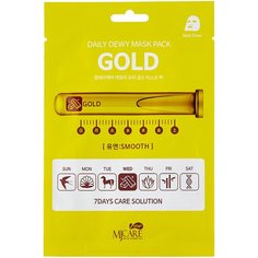 MIJIN Cosmetics тканевая маска Mj Care Daily Dew с золотом, 25 г