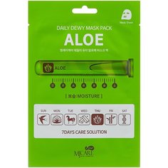 MIJIN Cosmetics тканевая маска Mj Care Daily Dew c экстрактом алое, 25 г
