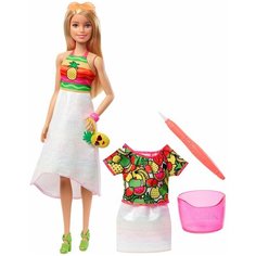 Кукла Barbie Крайола Радужный фруктовый Блондинка, 29 см, GBK18