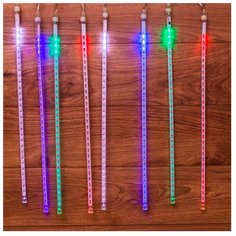 Гирлянда NEON-NIGHT Тающие сосульки, 256-319-6, 280 х 50 см, 240 ламп, разноцветный/прозрачный провод