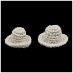 AR532 Шляпка для кукол 6см, 2шт/упак (белый) АЙРИС пресс