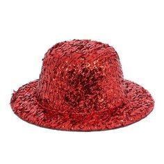 AS07-04, Шляпка для игрушек с блестками, 8см, 2 шт/упак (красный) АЙРИС пресс