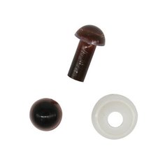 Глазки пластиковые с фиксатором 5мм, 24шт/упак (коричневый) АЙРИС пресс