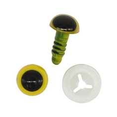 Глазки пластиковые с фиксатором 10мм, 24шт/упак (янтарный) АЙРИС пресс