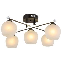 Люстра HIPER H019-5 COMBI 5*E27*60Вт+LED WENGE