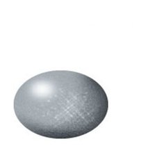 Акриловая краска для моделизма серебристая металлик Revell