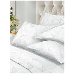 Комплект постельного белья из страйп-сатина Verossa "Серебряный вальс" 2,0СП 2 наволочки 70х70, пододеяльник 180х215