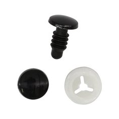 Глазки круглые плоские с фиксатором, 10мм, 24 шт/упак АЙРИС пресс