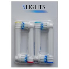 Набор насадок 5Lights BT891080 для электрической щетки, белый, 4 шт.