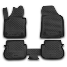 Element Коврики в салон VW Caddy, 10/2007-2014, 5 дв. 4 шт. (полиуретан)
