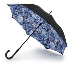 L754-4138 LiquidRose (Синие розы) Зонт женский трость автомат Fulton