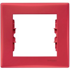 Рамка 1п Schneider ElectricSDN5800141 SEDNA, красный