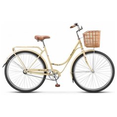Велосипед Stels Navigator 28 325 Lady Z010 (с корзиной), Слоновая кость/Коричневый