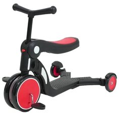 Детский самокат-беговел Xiaomi Bebehoo 5-in-1 Multifunction Stroller, красный