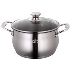 Кастрюля LARA Elite, 7.7 л, сталь