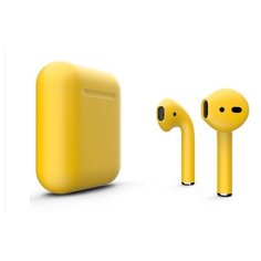 Беспроводные наушники Apple AirPods 2 Color (без беспроводной зарядки чехла), матовый желтый