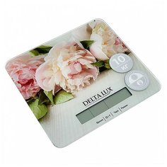 Кухонные весы DELTA LUX DE-006KE цветы