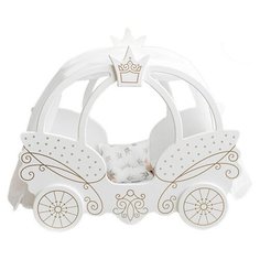 Манюня Shining Crown игрушечная кроватка (72320) белоснежный шелк