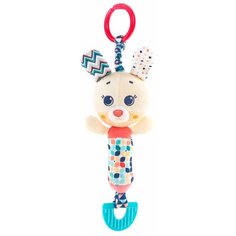 Подвесная игрушка Happy Snail Зайка Лаки (19HS02RB) бежевый/красный/синий