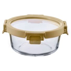 Контейнер для еды Smart Solutions стеклянный 950 мл светло-бежевый ID950RD_7534C