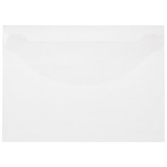 Attache Папка-конверт на клапане А4, пластик, 180 мкм, 10 штук прозрачный