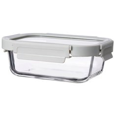 Контейнер для еды Smart Solutions стеклянный 640 мл светло-бежевый ID640RC_7534C