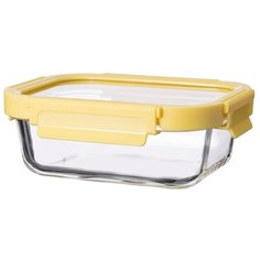 Контейнер для еды Smart Solutions стеклянный 370 мл желтый ID370RC_127C