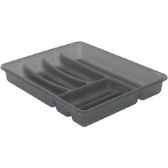Лоток для столовых приборов BASIC 39*32*6 см антрацит Rotho