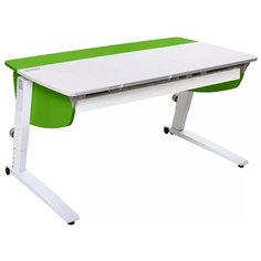 Стол детский Астек-Элара Прайм с ящиком 120x70 см белый/зеленый/белый