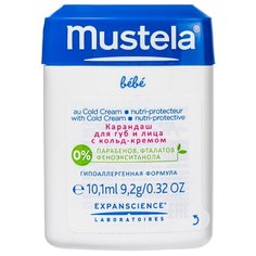 Mustela Карандаш для губ и лица с кольд-кремом, 9.2 г