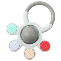 Прорезыватель-погремушка BabyOno Оrtho 488 серый
