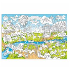 Раскраска-плакат ГеоДом Единороги, большая (6485)