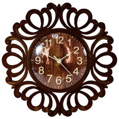Часы настенные 40 см, цвет коричневый Rettal
