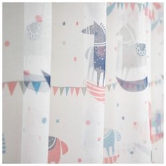 Штора детская Witerra вуаль, Лошадки, 300*260 см, тюль, полиэстер 100%