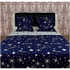 Постельное белье поплин звездная ночь Семейное Iv Selena