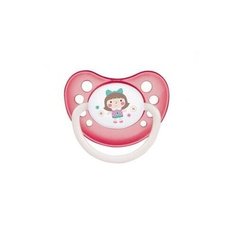 Пустышка анатомическая Canpol Toys силикон, 6-18 мес., арт. 23/257, цвет розовый
