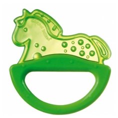 Погремушка с эластичным прорезывателем Canpol арт. 13/107, 0м+, цвет зеленый, форма лошадка