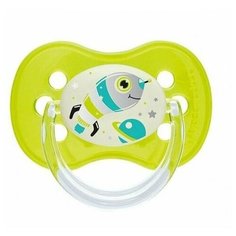 Пустышка Canpol Space Mission симметричная, силикон, 18м+, арт. 22/576 цвет зеленый